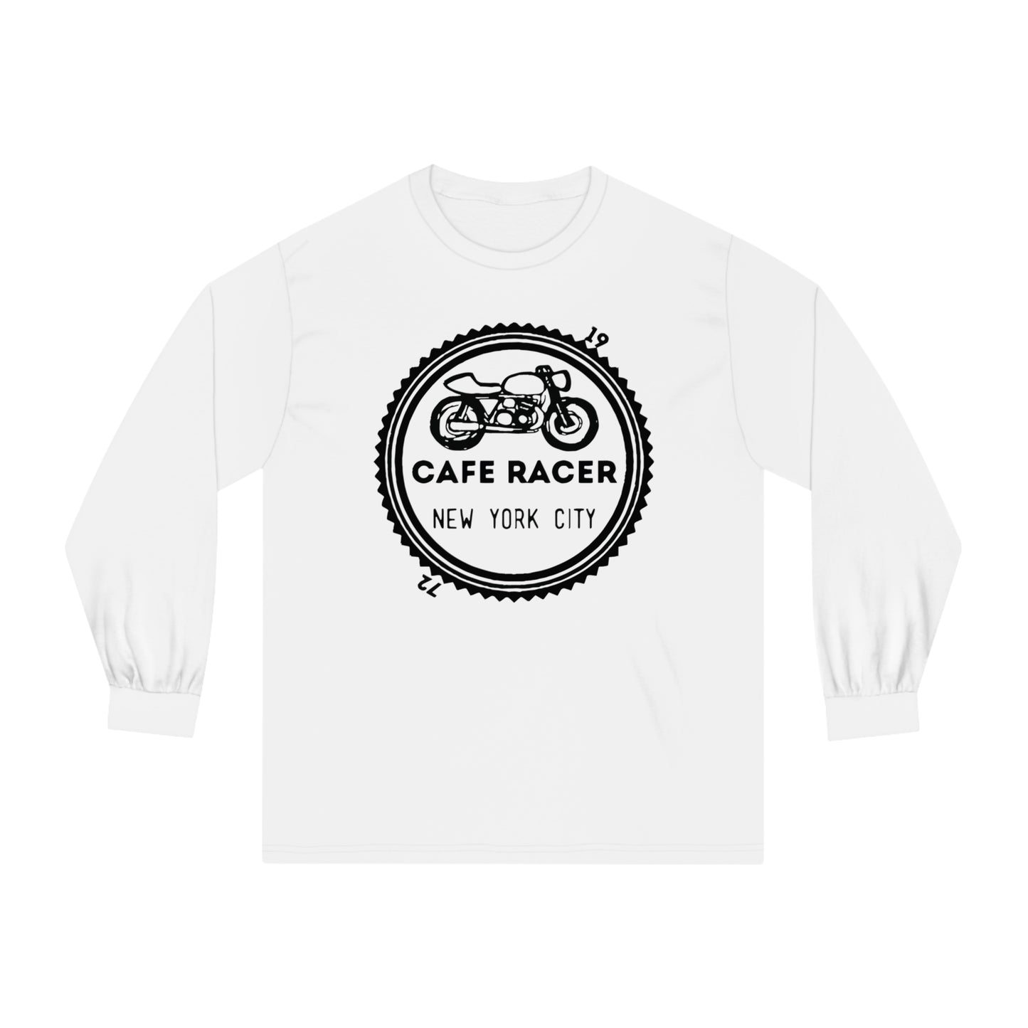 Cafe Racer New York City - Black Logo - Unisex Classic Long Sleeve T-Shirt