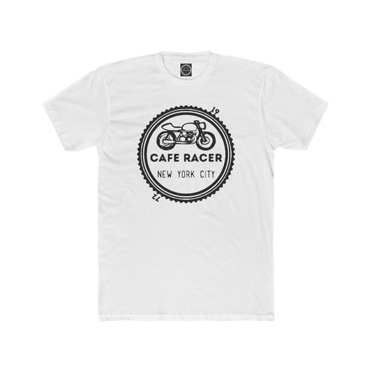 Cafe Racer New York City - Black Logo - Men's Cotton Crew Tee