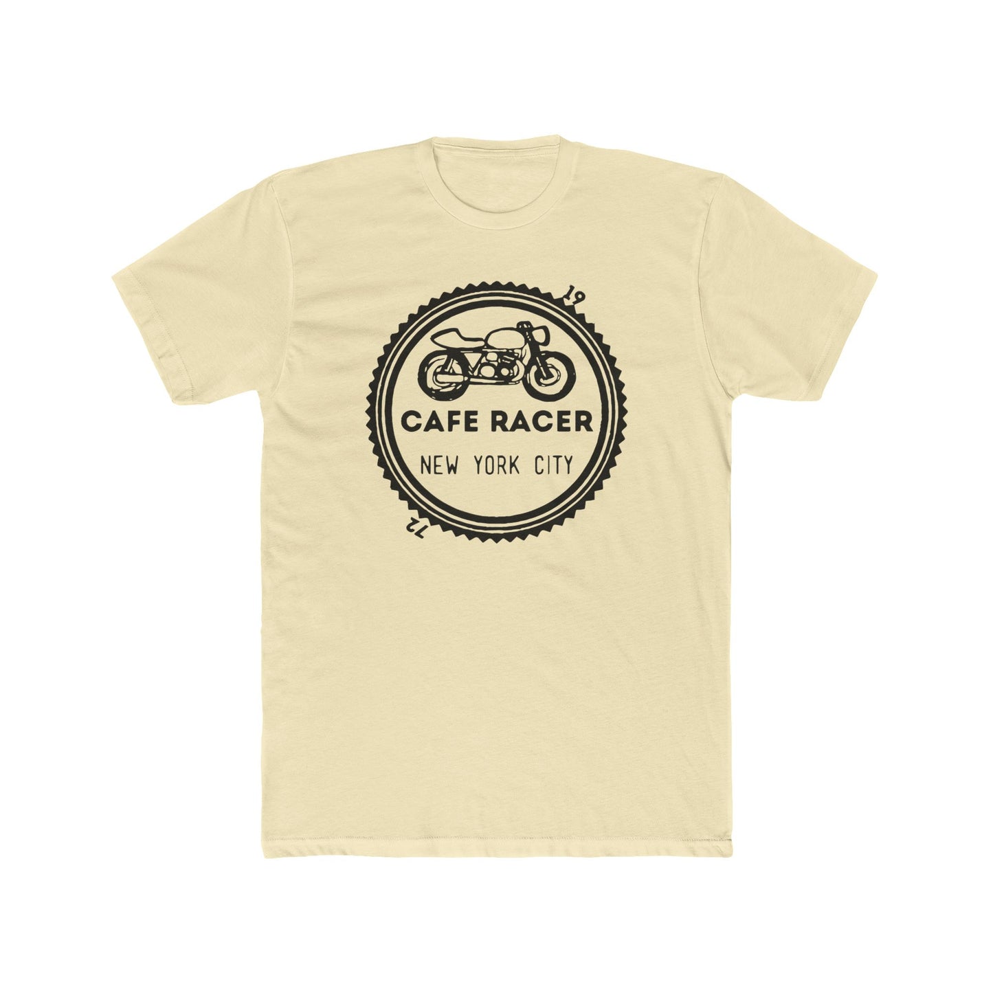 Cafe Racer New York City - Black Logo - Men's Cotton Crew Tee