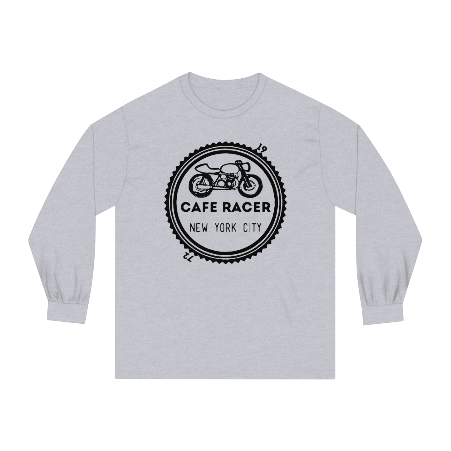 Cafe Racer New York City - Black Logo - Unisex Classic Long Sleeve T-Shirt