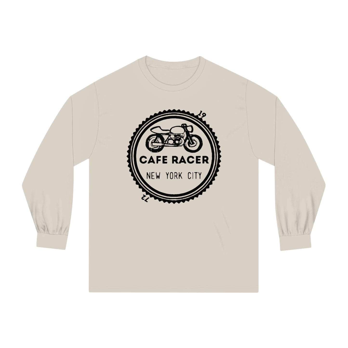 Cafe Racer New York City - Black Logo - Unisex Classic Long Sleeve T-Shirt