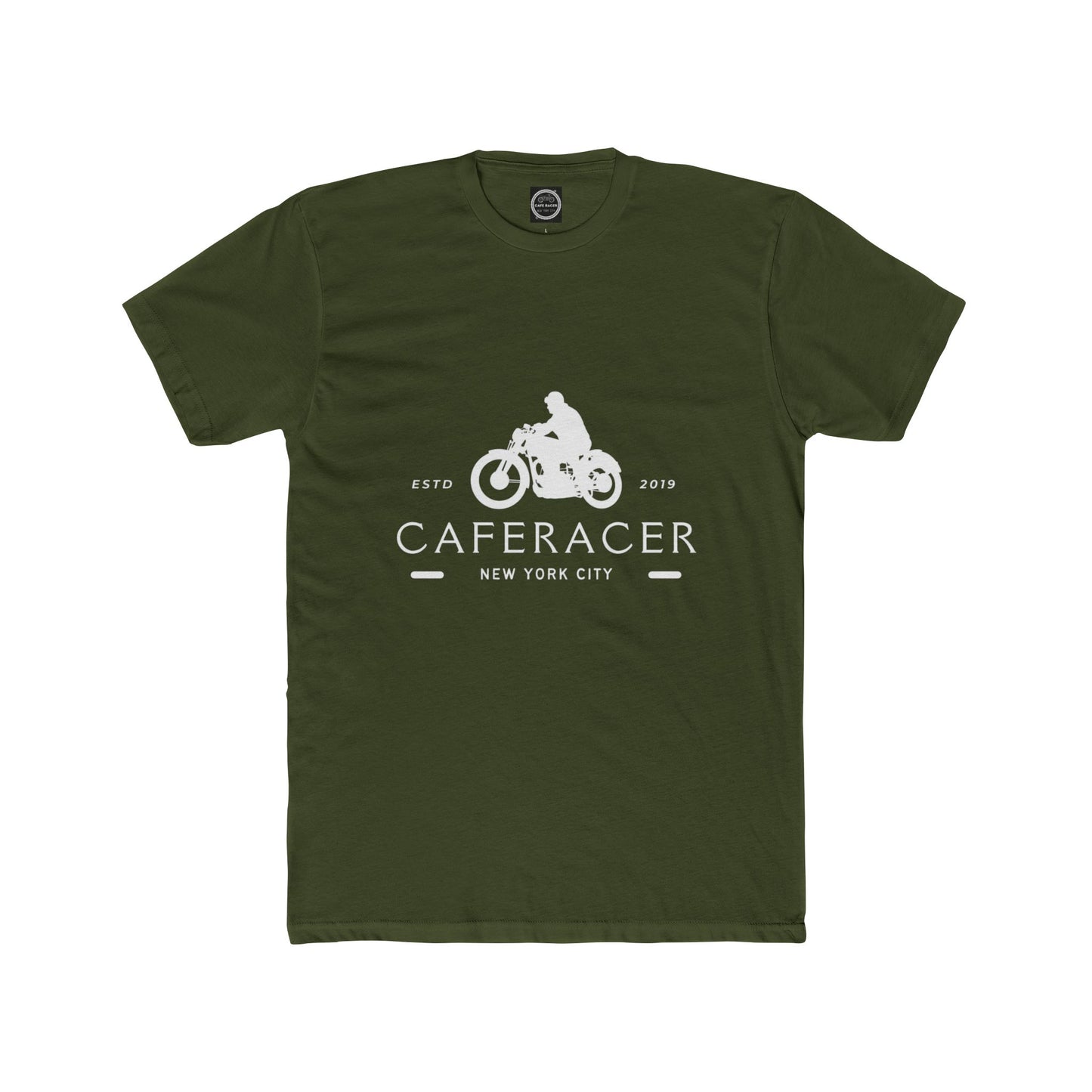 Caféracer NYC Motorcycle Graphic Tee-Unisex Cotton Crew Tee